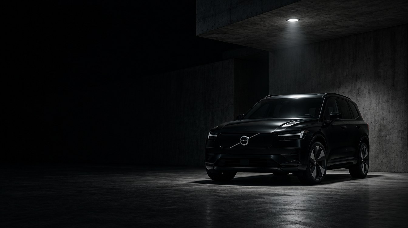Volvo EX90 nocą
